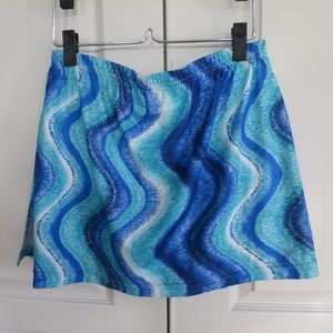 LeJ Activewear Tennis Skirt /Skort Womens Sz L w/ ball pocket -